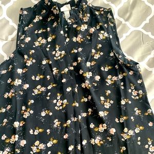Floral/Black Shirt